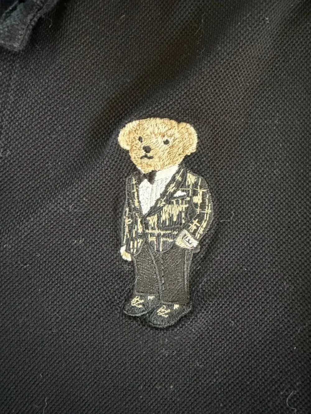Ralph Lauren polo t-shirt black bear embroidery